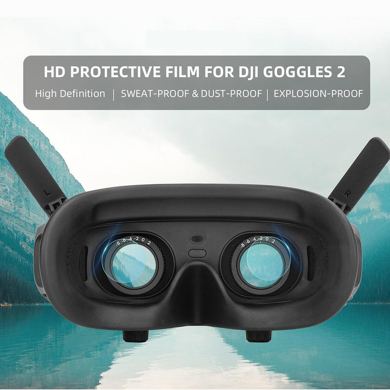 4PCS Tempered Glass Protecte Film Screen Protector for DJI FPV Flight Goggles V`
