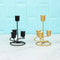 Wrought Iron Candelabra Metal Candle Stands Modern Style Candle Holders