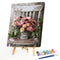 Flowers On Chair Paint By Numbers DIY Frameless Picture On Canvas Craft Kit