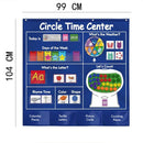 Pictures Learning Color Calendar Pocket Chart Child Educational Circle Time