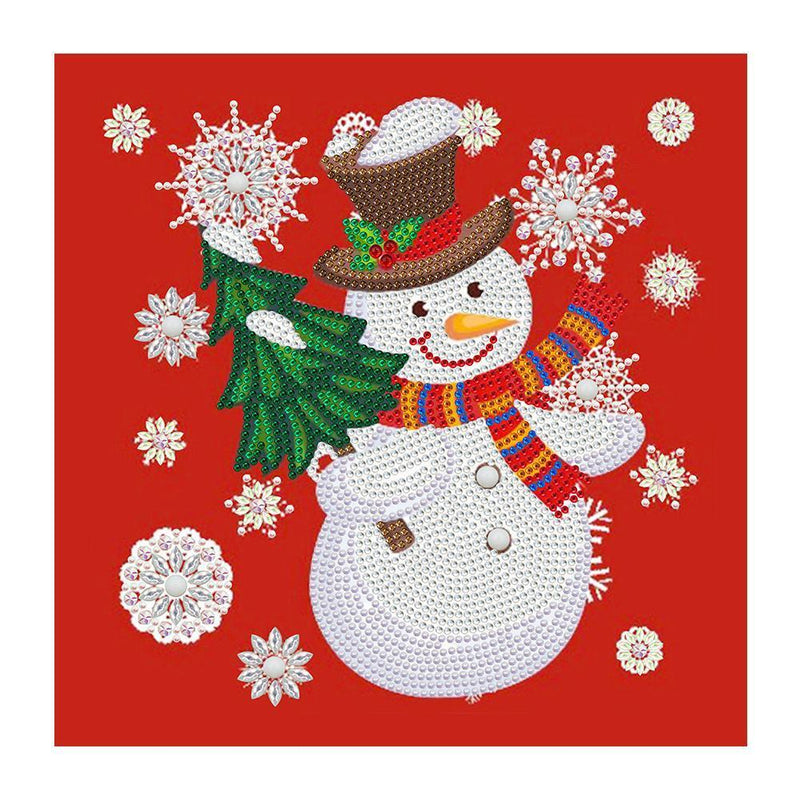 2PCS Diamond Painting Partial Special Drill Christmas Picture of Rhineston