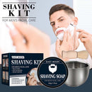 3pcs Shaving Soap Kit with Brush Bowl Facial Beard Cleaning for Men Boyfriends
