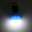 2 PCS Outdoor Hanging 3LED Camping Tent Light Bulb Fishing Lamp(Blue) Newly