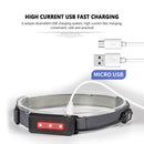 COB Headlamp Mini LED Headlight Flashlight USB Rechargeable Outdoor Work Lights