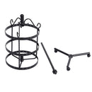 72 Holes Earrings Ear Stud Jewelry Rotating Display Stand Holder(Black)