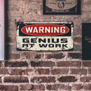 Metal Signs Warning Sign Iron Painting Metal Wall Art Plaque Poster 30x15cm