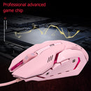 Cute USB Wired 3200DPI Adjustable Colorful Backlight Optical Gaming Mouse