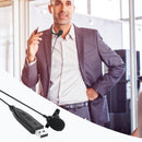 1.5m Length USB External Clip On Clamp Condenser Microphone Mic for PC Computer