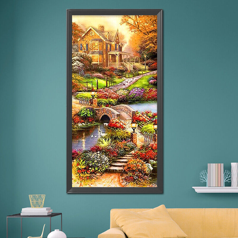 5D Diamond Painting Full Square Drill Garden Picture of