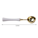 Sealing Wax Spoon Wood Handle Envelope Wax Seal Fire Paint Stamp Scoop (D) Newly