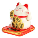 Chinese Lucky Cat Wealth Waving Shaking Hand Fortune Welcome Craft (White) UK