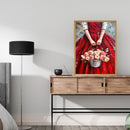 Hand Painted Oil Paint by Numbers DIY Dress Basket Drawing Wall Decoration Gi