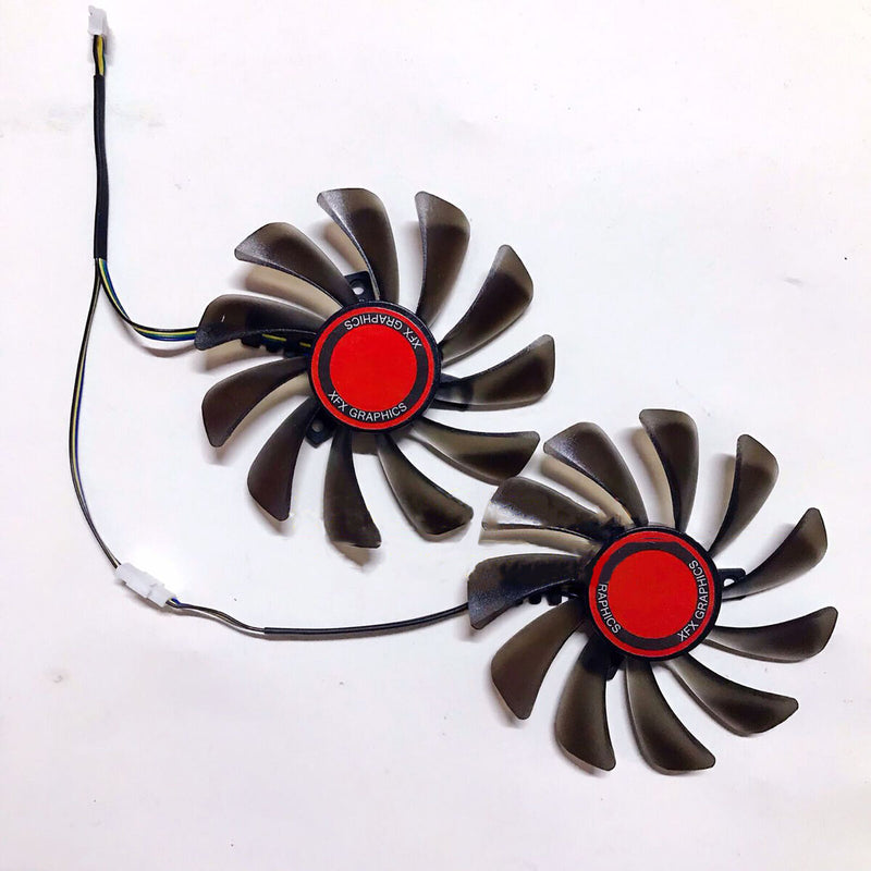 For XFX RX580 584 588 Graphics Card Dual Fan 95mm Graphics Card Cooler Fan