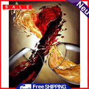 5D DIY Full Drill Diamond Painting Wine Cross Stitch Mosaic Kits Bedroom Decor