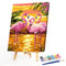 Frameless Oil Paint By Numbers Flamingo DIY Canvas Picture Craft for Home