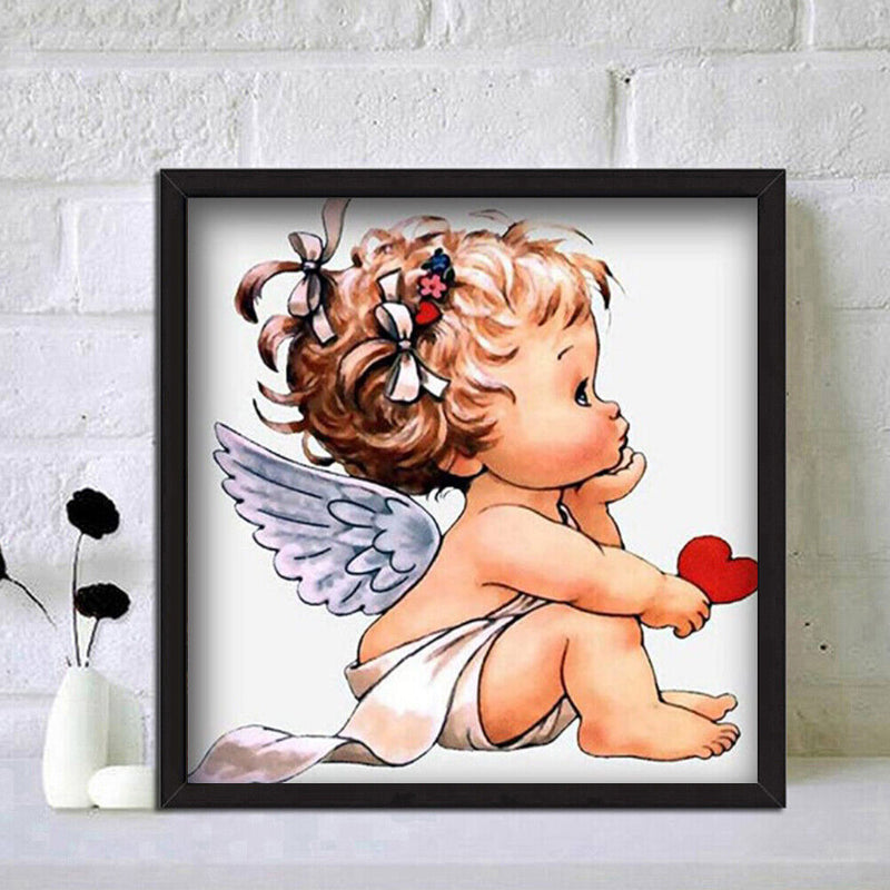 Diamond Painting Kit Angel child Full Round Rhinestone Wall Picture