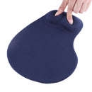 Silicone Wrist Rest Support Mouse Pad PU Anti-slip Hand Pillow(Dark Blue)