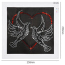 5D DIY Fluorescent Diamond Painting Pigeon Cross Stitch Embroidery Mosaic