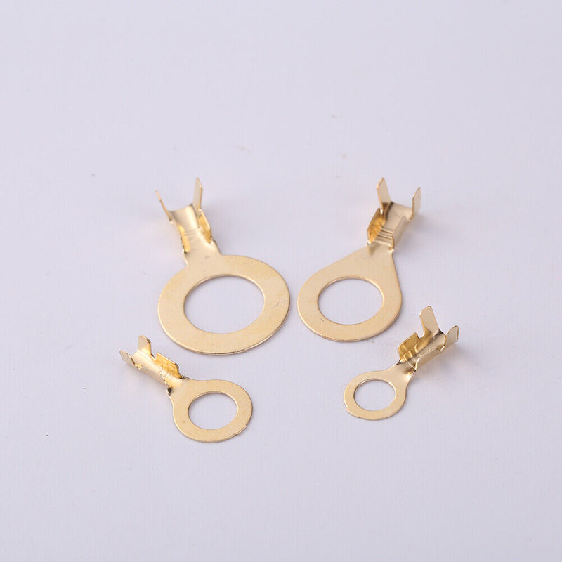 M5/M6/M8/M10 Copper Terminals Ring Lugs Wire Crimp Connector Kit (300pcs) Newly