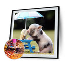5D DIY Full Drill Diamond Painting Pig Cross Stitch Embroidery Kit (1)