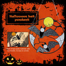 Bat Stained Window Pendant Hanging Alloy Bat Moon Windows Hanging Pendant Newly