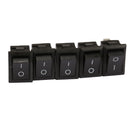 20pcs On/Off Rocker Switch Switches for Cars Motors Water Dispensers Black