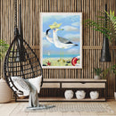 Captain Seagull Oil Paint By Numbers DIY Craft Coloring Drawing Home Decoration