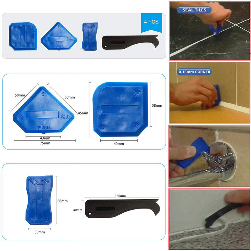 20pcs 5 in 1 Remover Caulk Finisher Sealant Smooth Scraper Kit Hand Tools Newly