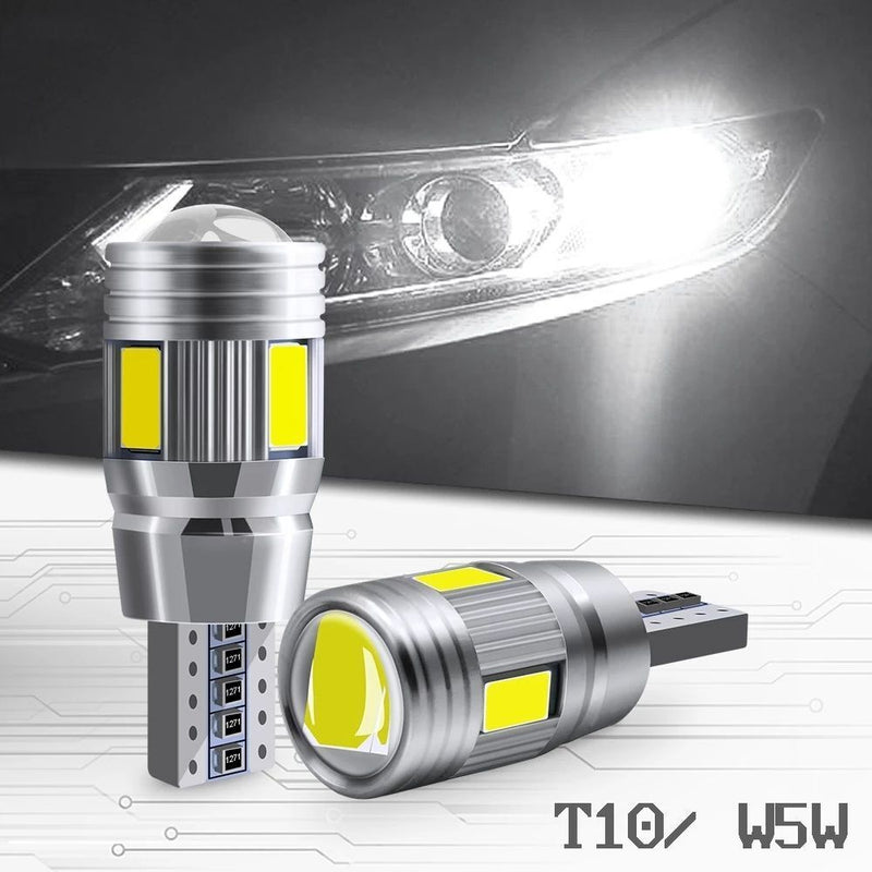 Wedge Signal Bulbs 12V 6000K T10 Signal Light Parking Lamp Car 5W5 LED Bulb