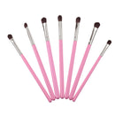 7pcs Soft Hair Wood Handle Eyesshadow Brush Cosmetics Makeup Brushes Set (C)