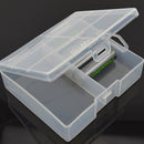 Transparent Battery Storage Case Container AA Battery Storage Box Cases