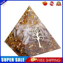 Crystal Pyramid Healing Energy Meditation Crystals Home Office Decor (F)