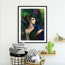 40x50cm Frameless Peacock Woman DIY Oil Paint By Numbers Picture Home Decor