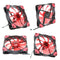 12V 3-4Pin 15LED Lighting PC Case Fan Cooler Computer Cooling Fan (Red) Newly