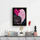 5D DIY Diamond Painting Kits Full Square Drill Love Wings English Calligraphy