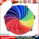 8 inch Double Row Tambourine Orff Percussion Instrument Hand Drum for Kids Newly