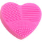 Silicone Makeup Brush Cleaner Scrubber Board Pad Heart-shaped Make Up Clean