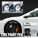 4pcs White Paint Marker Pen for Car Tyre Drawing Art Craft Permanent Paint Pen`