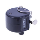 Clicker Counter 4 Digit Number Counters Plastic Shell Hand Held(Black) Newly