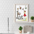 5D DIY calligraphy and painting series round diamond diamond painting