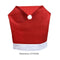 6pcs Xmas Santa Hat Chair Back Cover Home Party Dinner Art Decorative Case