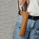 Camping Fire Tongs Protective Cover PU Leather Fire Tongs Case Storage Bag Newly