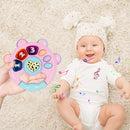 Baby Rattle Music Flashing Infant Pat Hand Bell Early Educational Toys (C) Newly