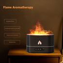 Flame Air Humidifier Essential Oil Aroma Diffuser Ultrasonic Mist (Black)