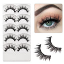 Makeup Soft Thick Cross Handmade Black Eye Lashes Extension False  Eyelashes