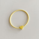 Accessories Women Girls Ponytail Holders Heart Hair Tie Hair Rope Candy Color