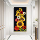 Sun Flowers 5D DIY Mosaic Rhinestone Picture Full Round Drill Diamond Paint