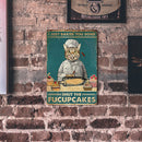 Retro Cat Metal Plate Poster Painting Bar Pub Decor Tin Plaques Wall Signs