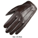 2pcs Leather Gloves Windproof Waterproof Mittens Touch Screen Full Finger G