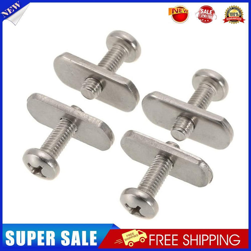 4pcs Threads Kayak Rail Track M6 Screws Nuts Stainless Steel Mounting Bolts